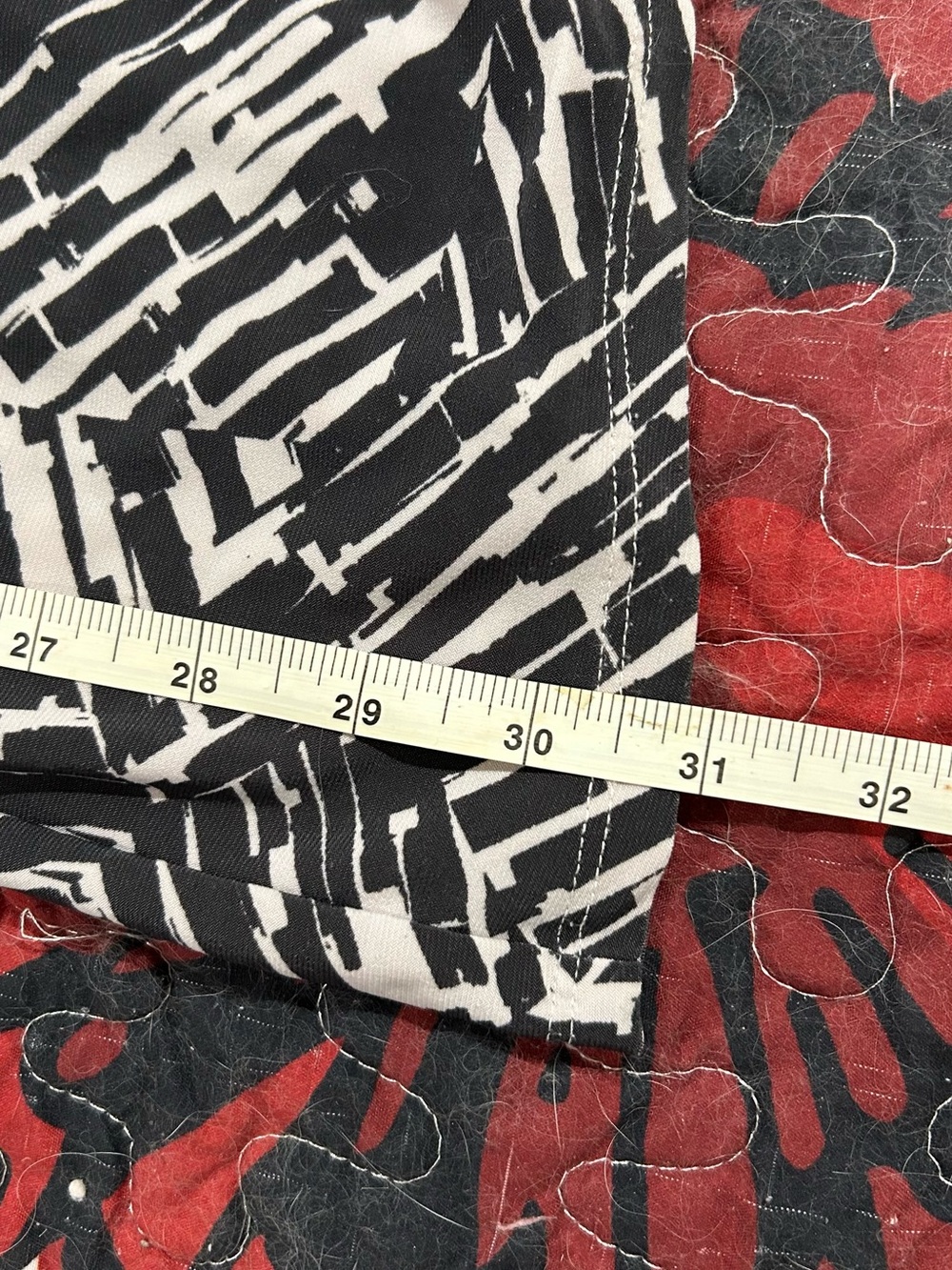 connected apparel Grey and White Abstract Wrap-Effect Midi Dress - Picture 14 of 14